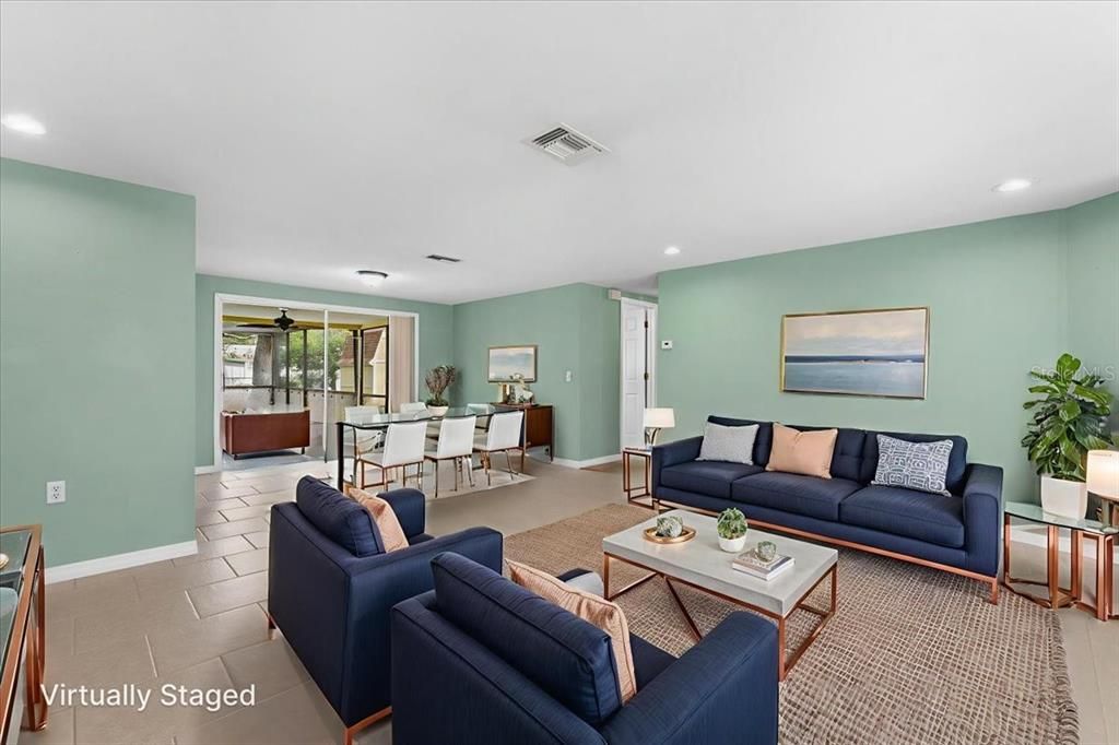 Dining room, Interior, Living room, Recessed Lighting