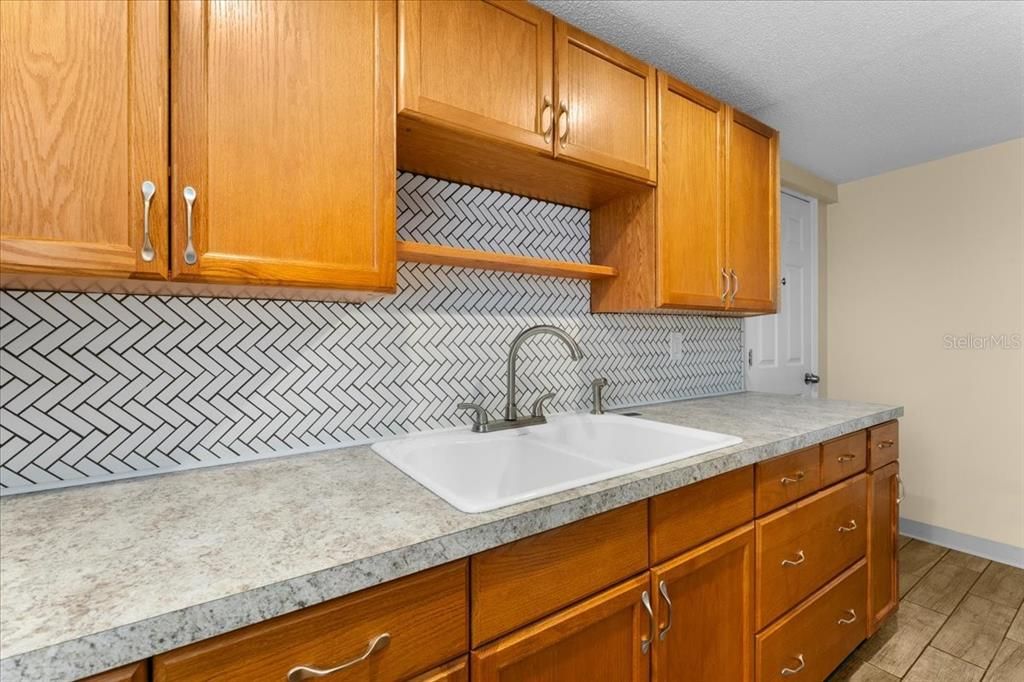 Interior, Kitchen, Wood Texture Flooring