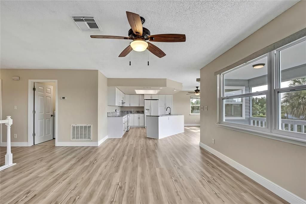 Interior, Kitchen, Wood Texture Flooring