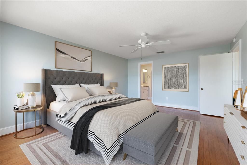 Bedroom, Interior, Wood Texture Flooring