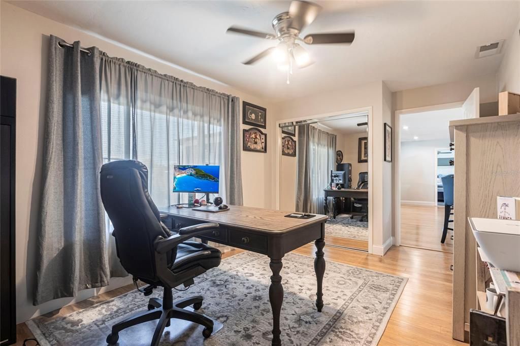 Home Office, Interior, Wood Texture Flooring
