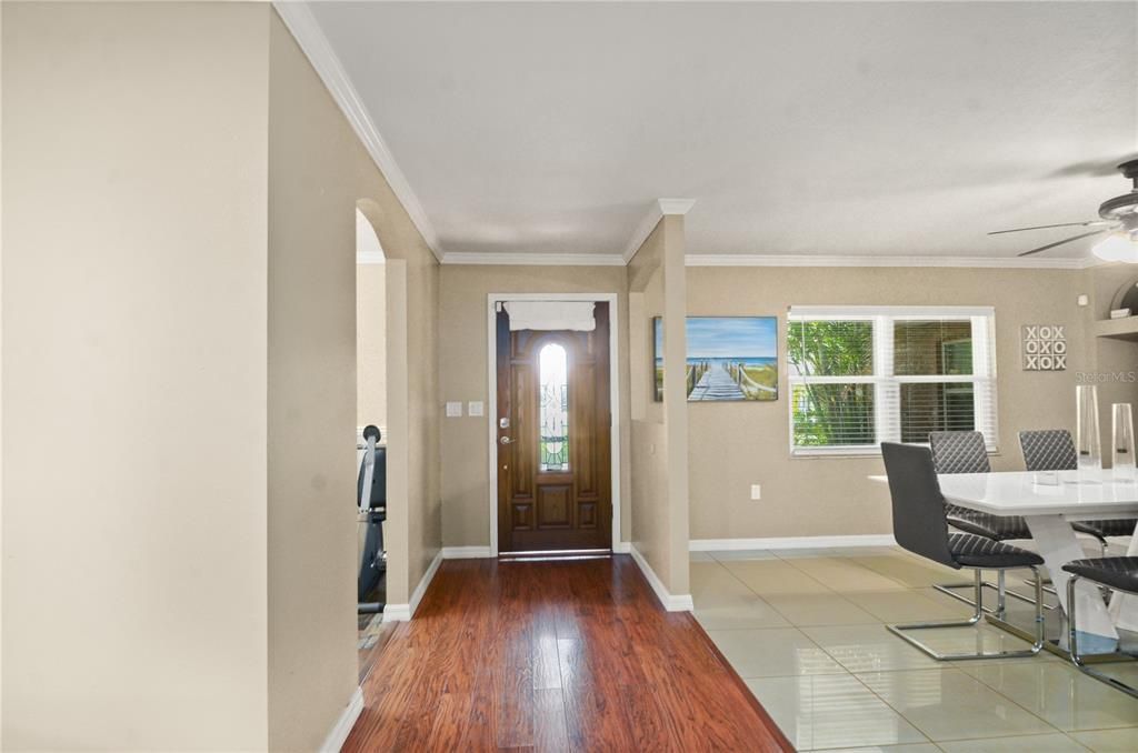 Dining room, Interior, Wood Texture Flooring