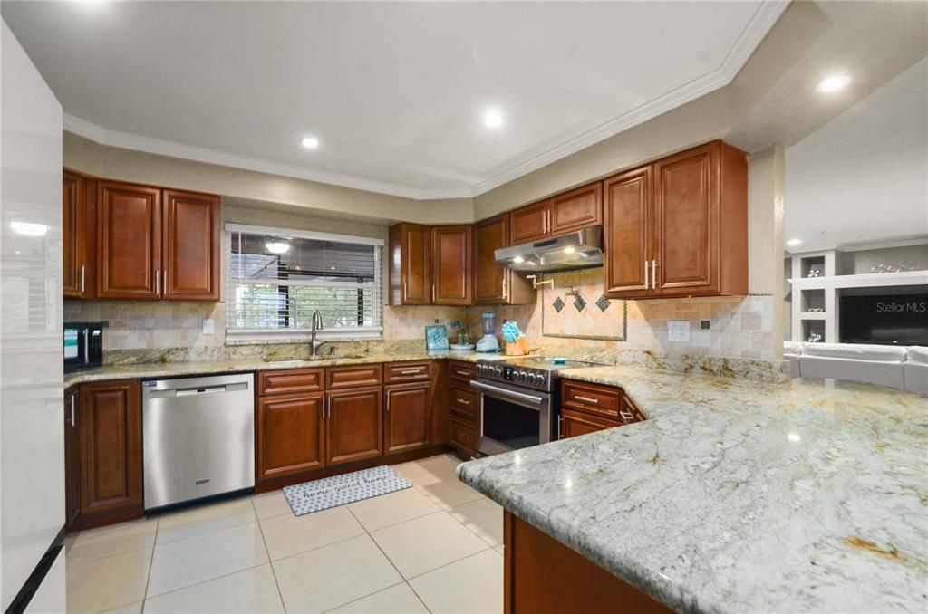 Interior, Kitchen, Recessed Lighting, Stainless Steel Appliances