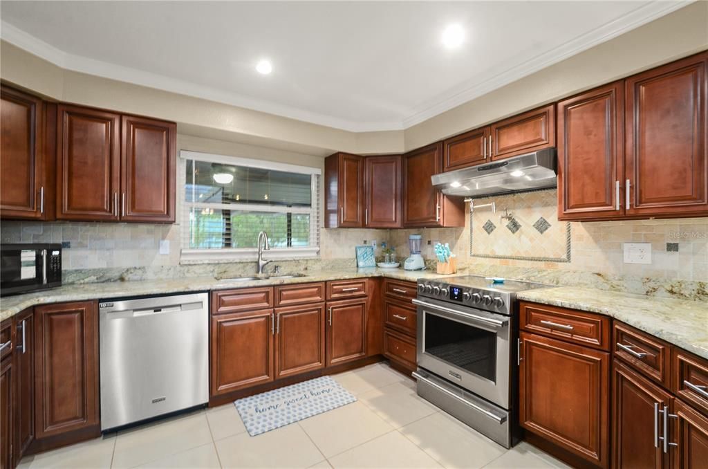 Interior, Kitchen, Recessed Lighting, Stainless Steel Appliances
