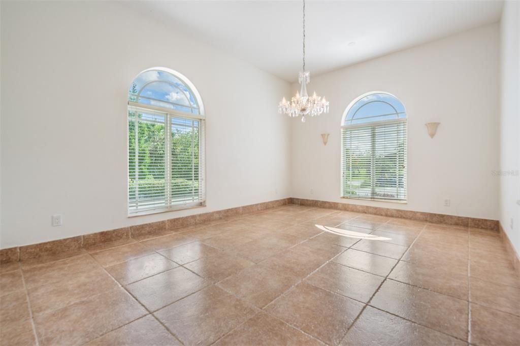 Chandelier, Empty room, Interior