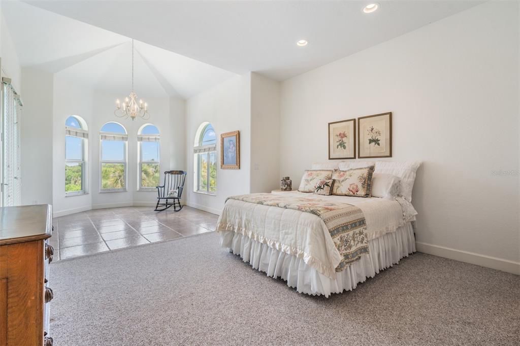 Bedroom, Chandelier, Interior, Recessed Lighting