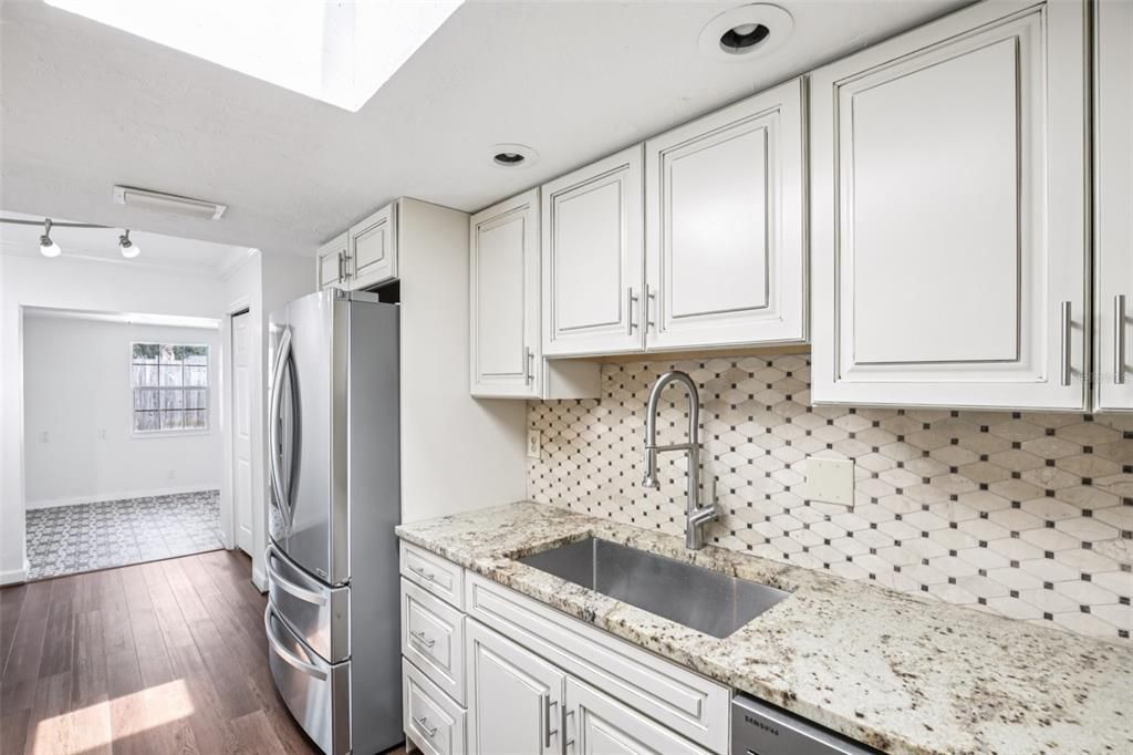 Interior, Kitchen, Wood Texture Flooring