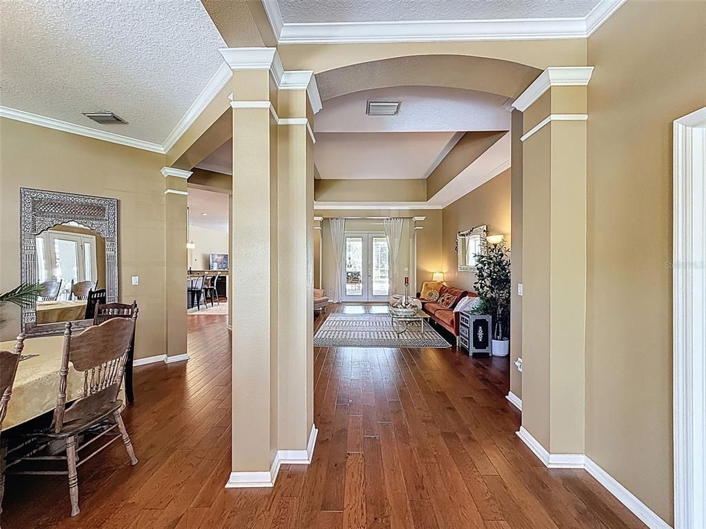 Dining room, Interior, Wood Texture Flooring
