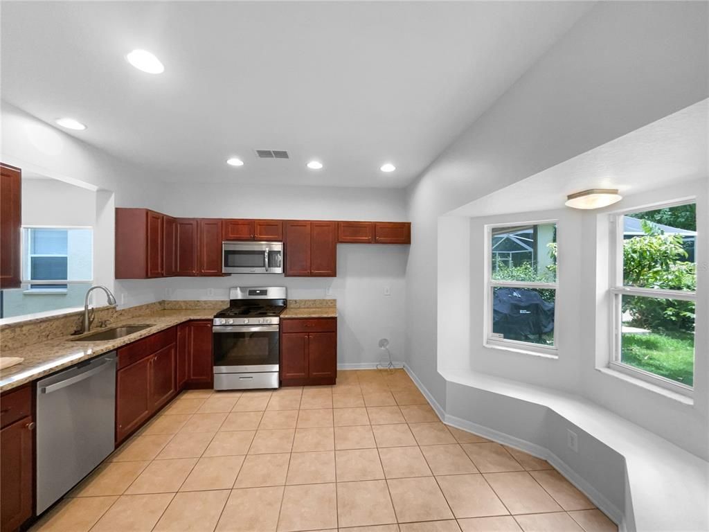 Interior, Kitchen, Recessed Lighting, Stainless Steel Appliances
