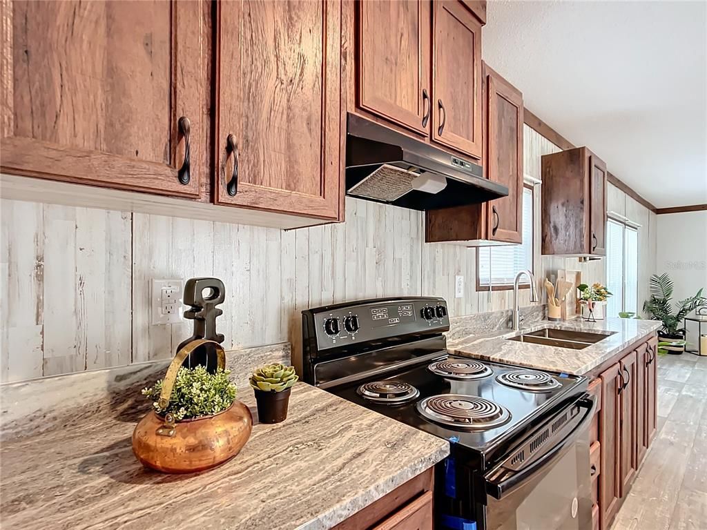 Interior, Kitchen, Wood Texture Flooring