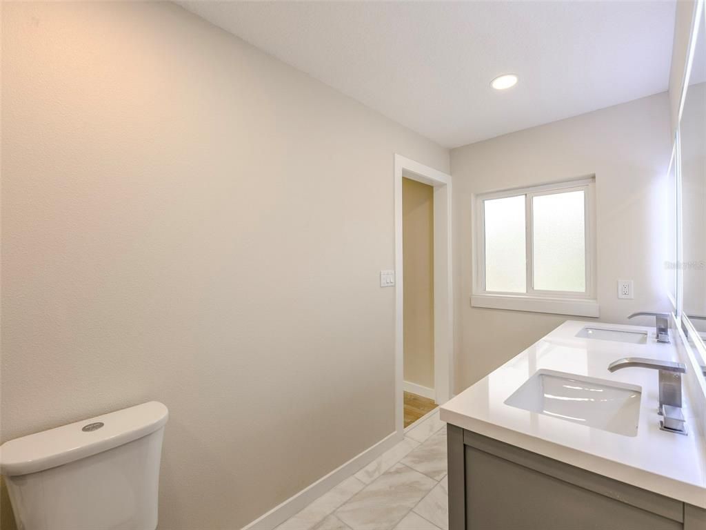 Bathroom, Interior, Marble, Recessed Lighting