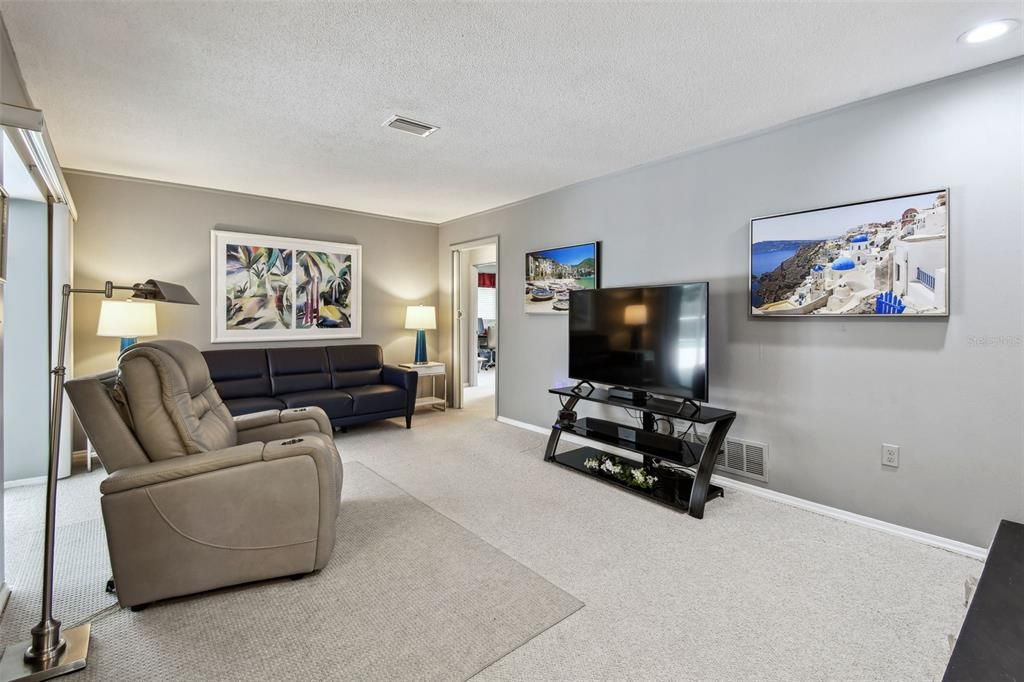 Interior, Living room, Recessed Lighting