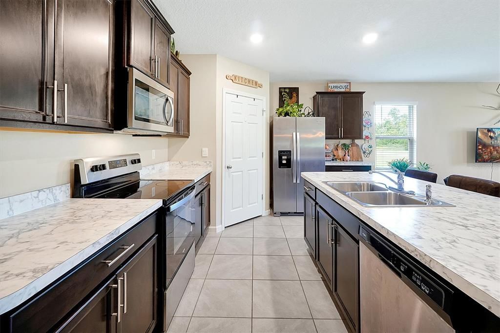 Interior, Kitchen, Recessed Lighting, Stainless Steel Appliances