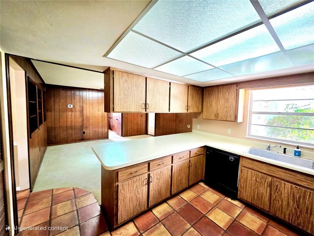 Interior, Kitchen, Wooden Walls