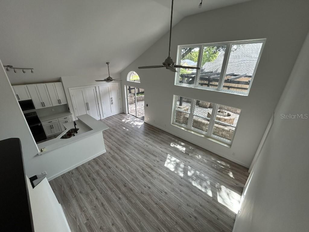 Interior, Kitchen, Wood Texture Flooring