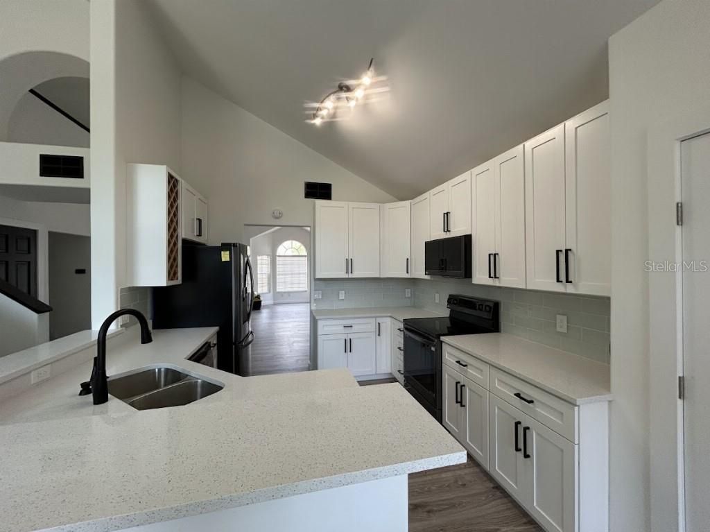 Interior, Kitchen, Wood Texture Flooring