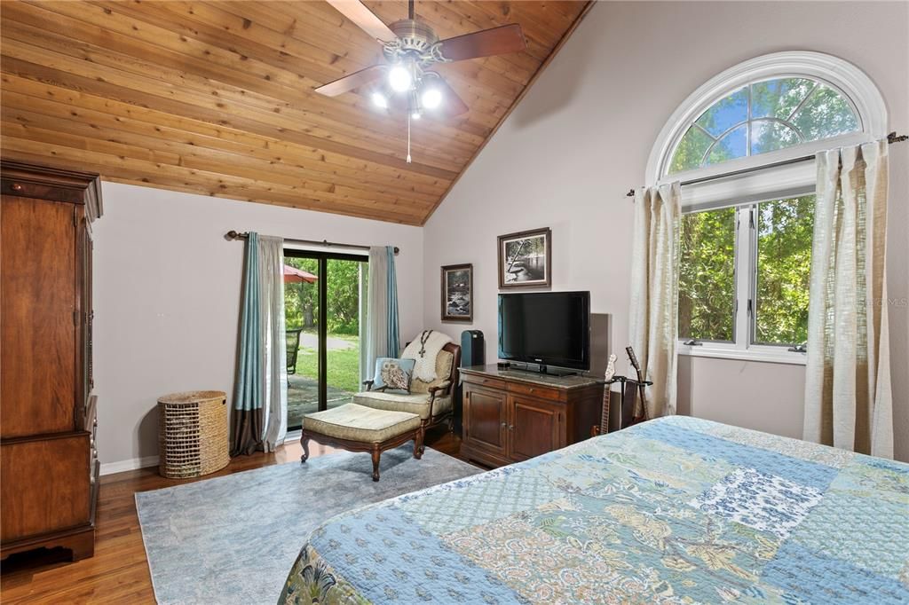 Bedroom, Interior, Wooden Ceilings, Wood Texture Flooring