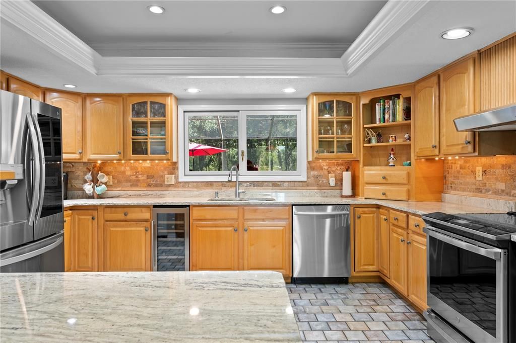 Interior, Kitchen, Recessed Lighting, Stainless Steel Appliances