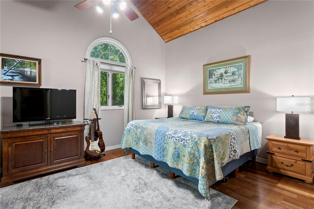 Bedroom, Interior, Wooden Ceilings, Wood Texture Flooring