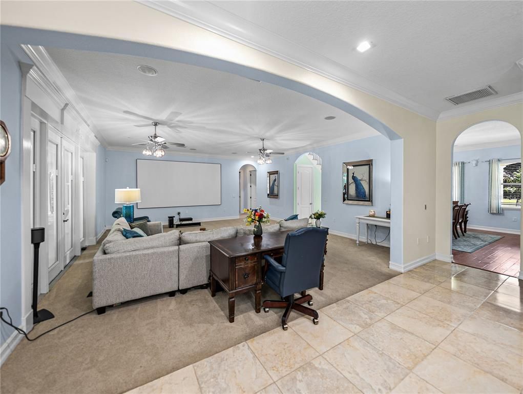 Interior, Living room, Recessed Lighting