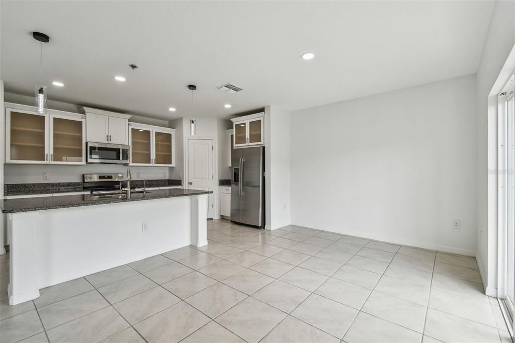 Interior, Kitchen, Pendant Lights, Recessed Lighting, Stainless Steel Appliances