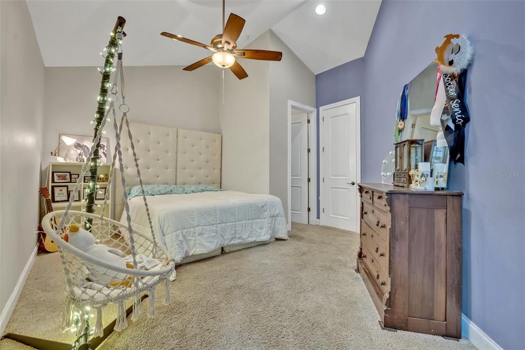 Bedroom, Interior, Recessed Lighting