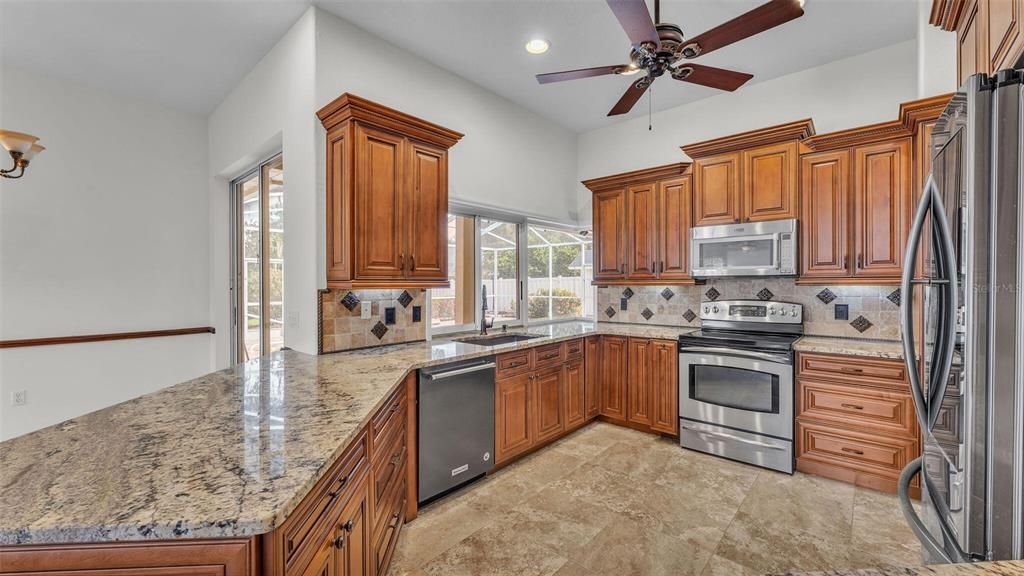 Interior, Kitchen, Recessed Lighting, Stainless Steel Appliances