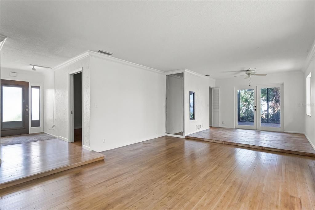 Empty room, Interior, Wood Texture Flooring