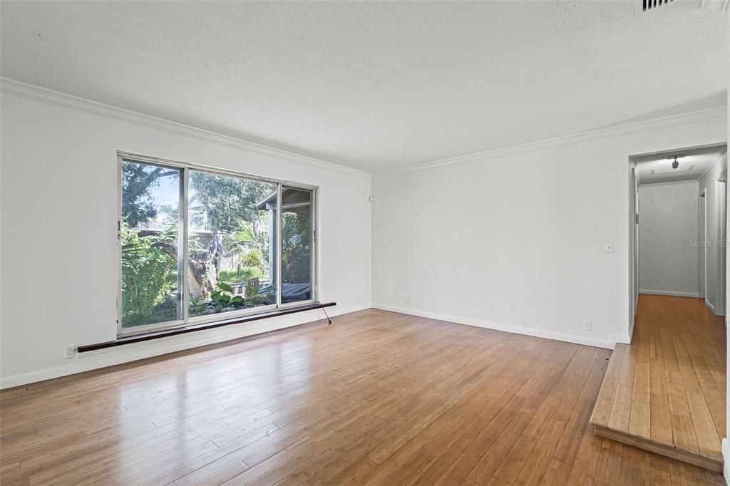 Empty room, Interior, Wood Texture Flooring
