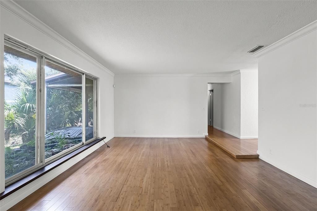 Empty room, Interior, Wood Texture Flooring