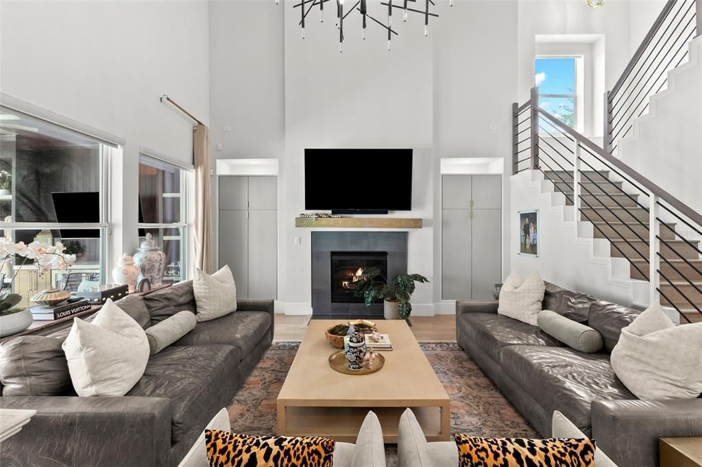 Fireplace, Interior, Living room