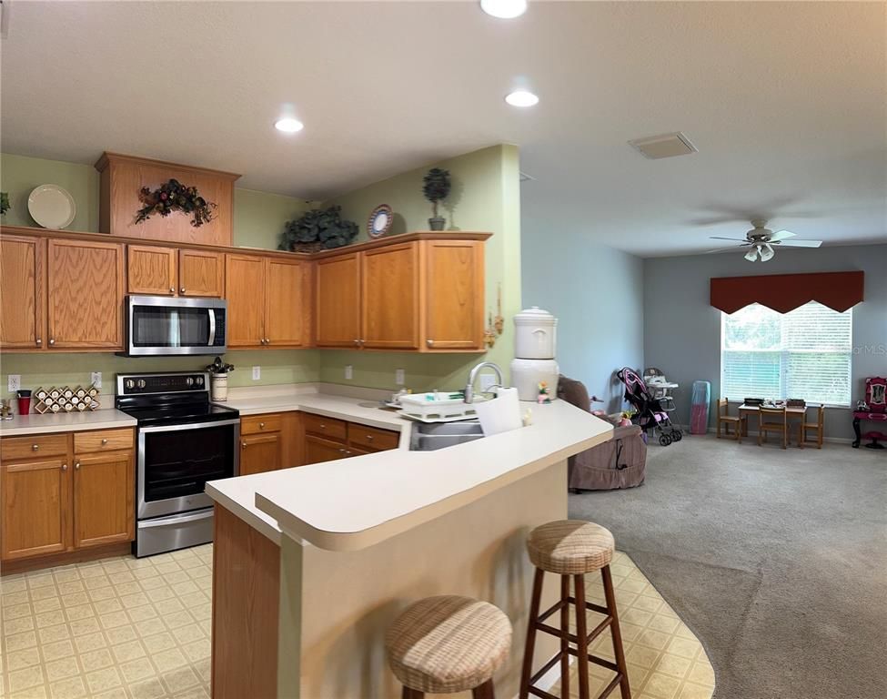 Interior, Kitchen, Recessed Lighting, Stainless Steel Appliances