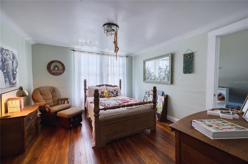 Bedroom, Interior, Wood Texture Flooring