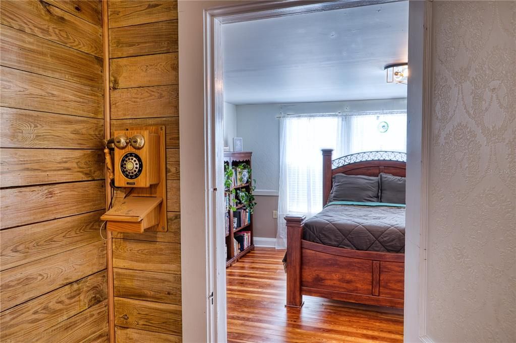 Bedroom, Interior, Wood Texture Flooring, Wooden Walls
