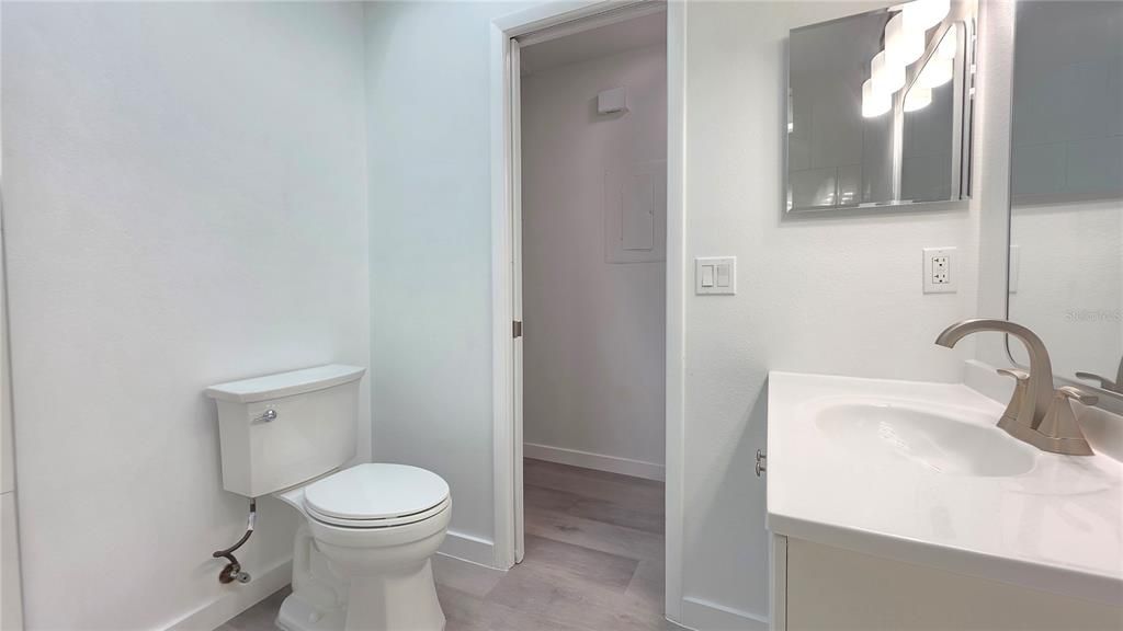 Bathroom, Interior, Wood Texture Flooring