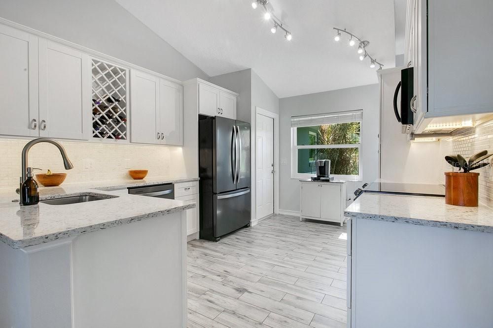 Interior, Kitchen, Wood Texture Flooring