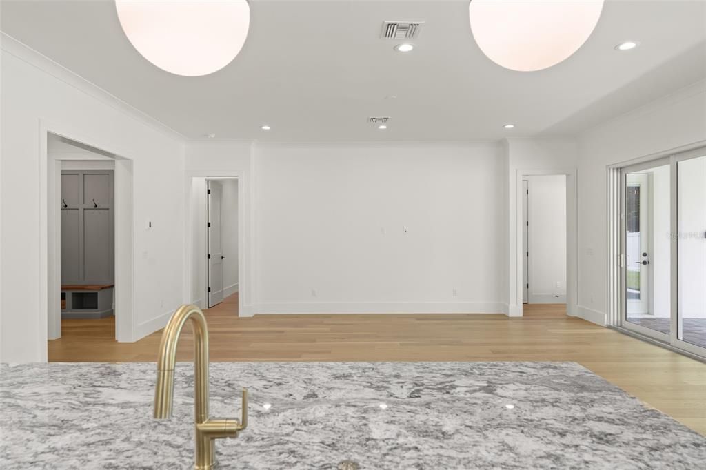 Interior, Recessed Lighting, Wood Texture Flooring