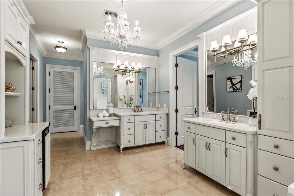 Bathroom, Chandelier, Dual Sink Vanities, Interior