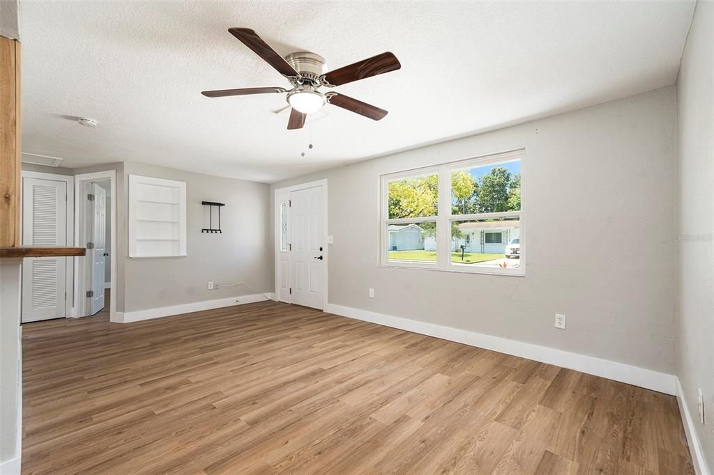 Empty room, Interior, Wood Texture Flooring