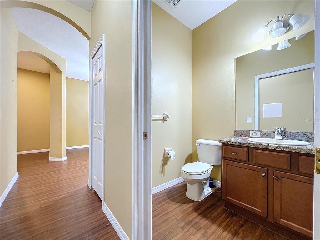 Bathroom, Interior, Wood Texture Flooring