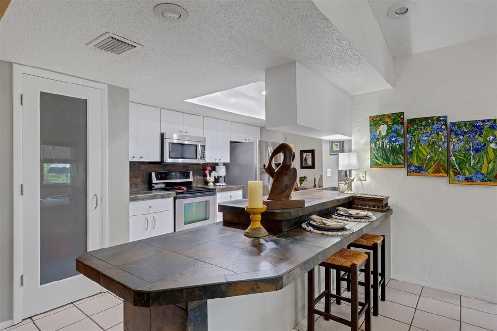 Interior, Kitchen, Recessed Lighting, Stainless Steel Appliances
