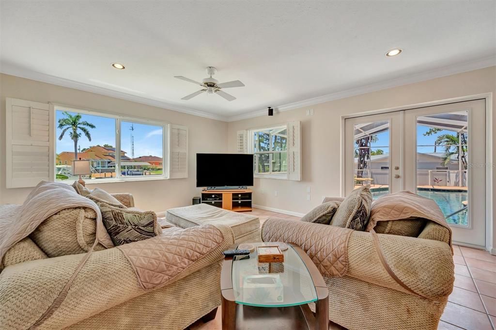 Interior, Living room, Recessed Lighting