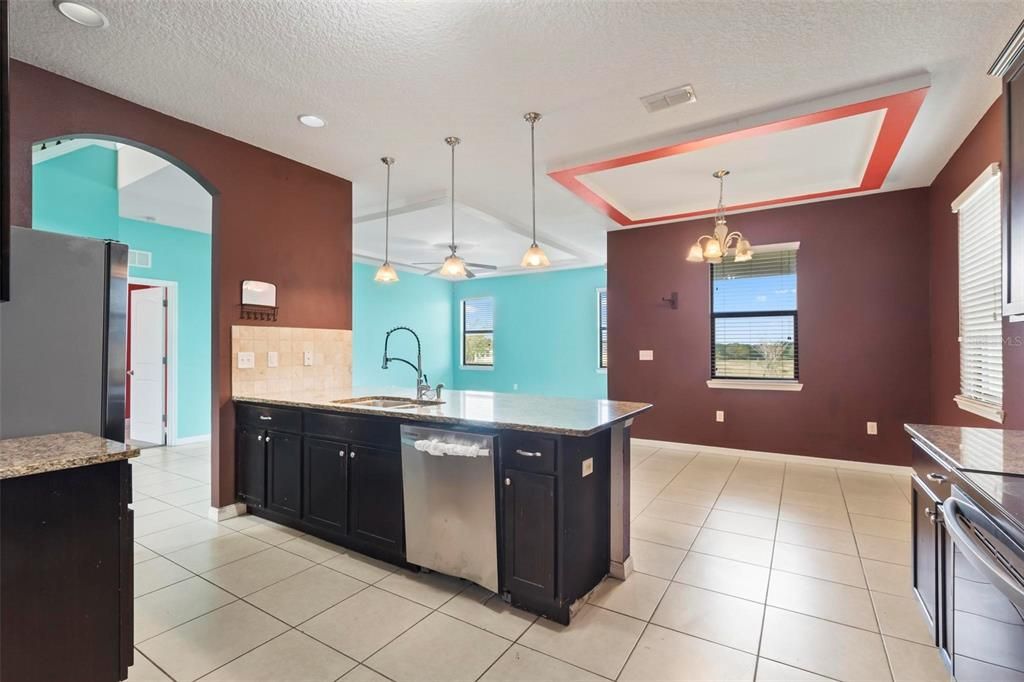 Interior, Kitchen, Pendant Lights, Recessed Lighting