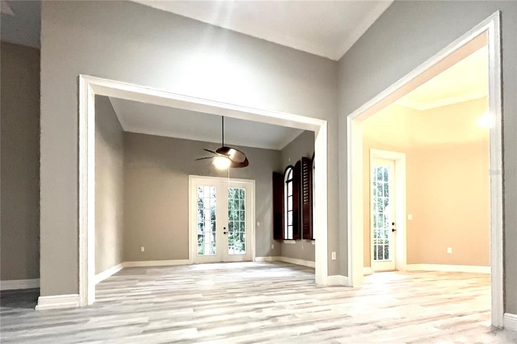 Empty room, Interior, Wood Texture Flooring