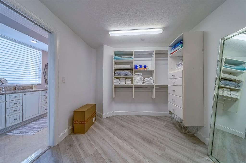 Interior, Walk-in Closets, Wood Texture Flooring