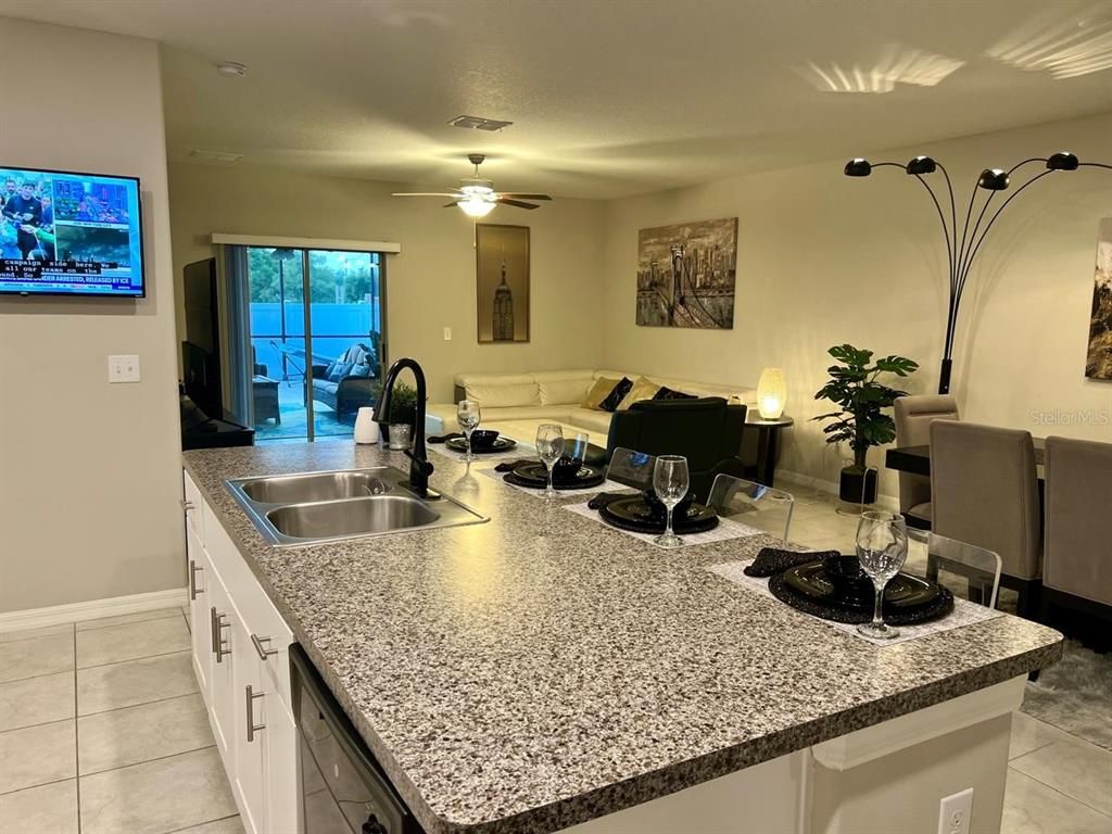 Interior, Kitchen, Living room