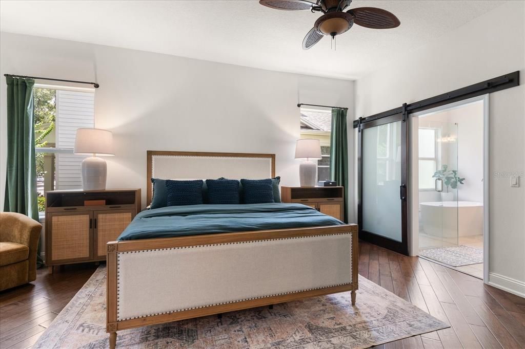Bedroom, Interior, Wood Texture Flooring
