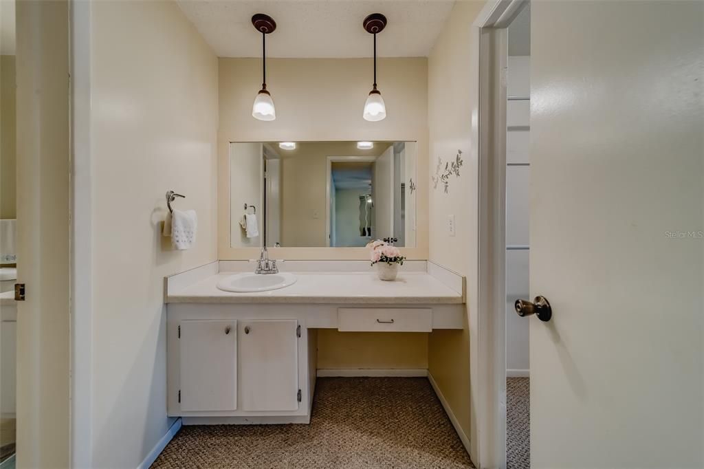 Bathroom, Dual Sink Vanities, Interior, Pendant Lights