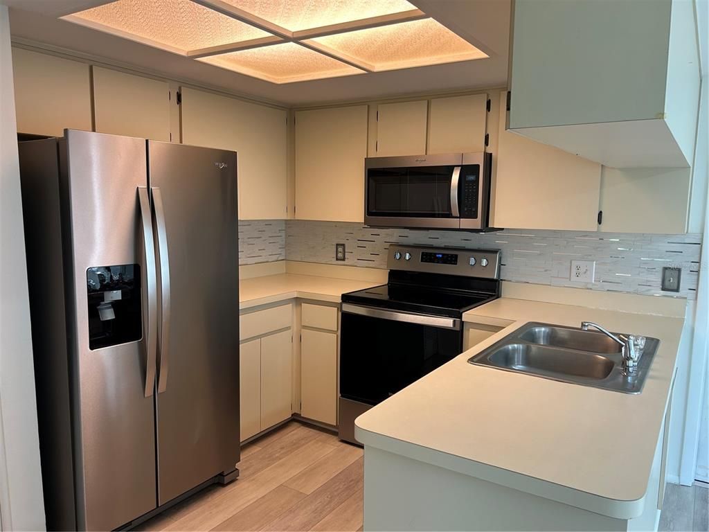 Interior, Kitchen, Wood Texture Flooring