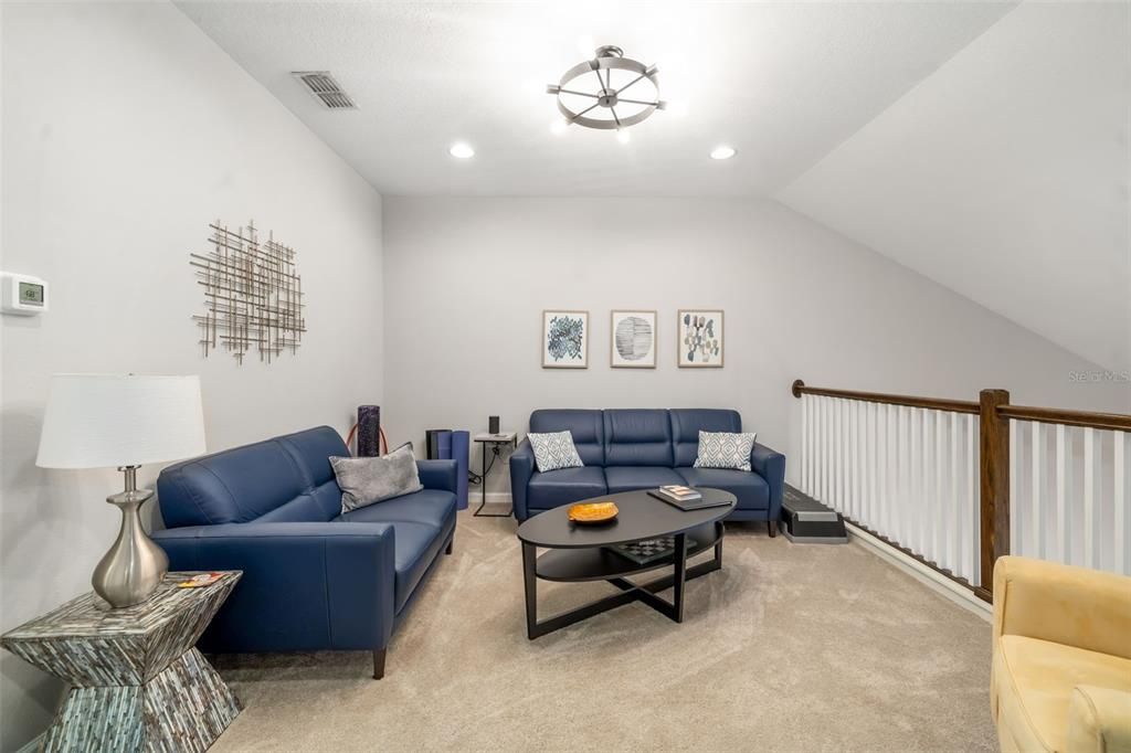 Interior, Living room, Recessed Lighting